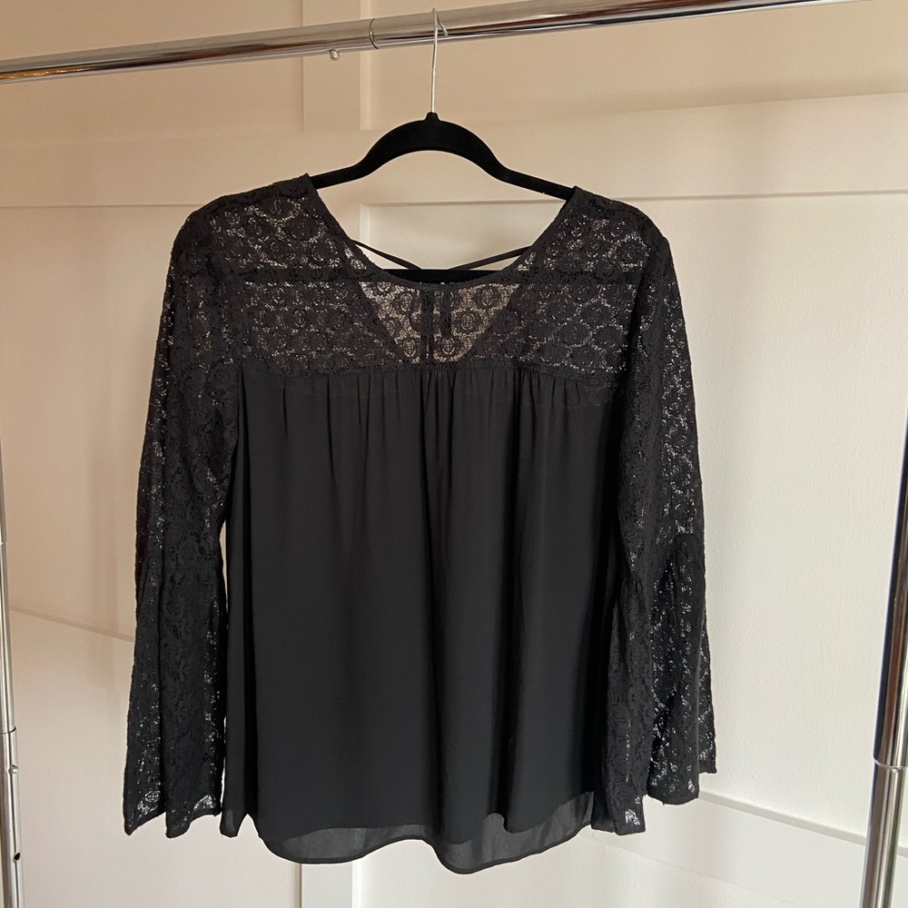 LOFT with bell lace sleeves